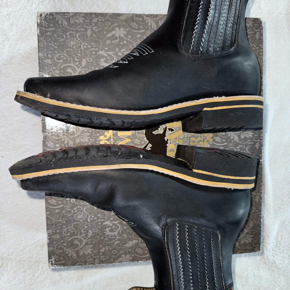 Black Genuine Leather Chaparral Men's Boots